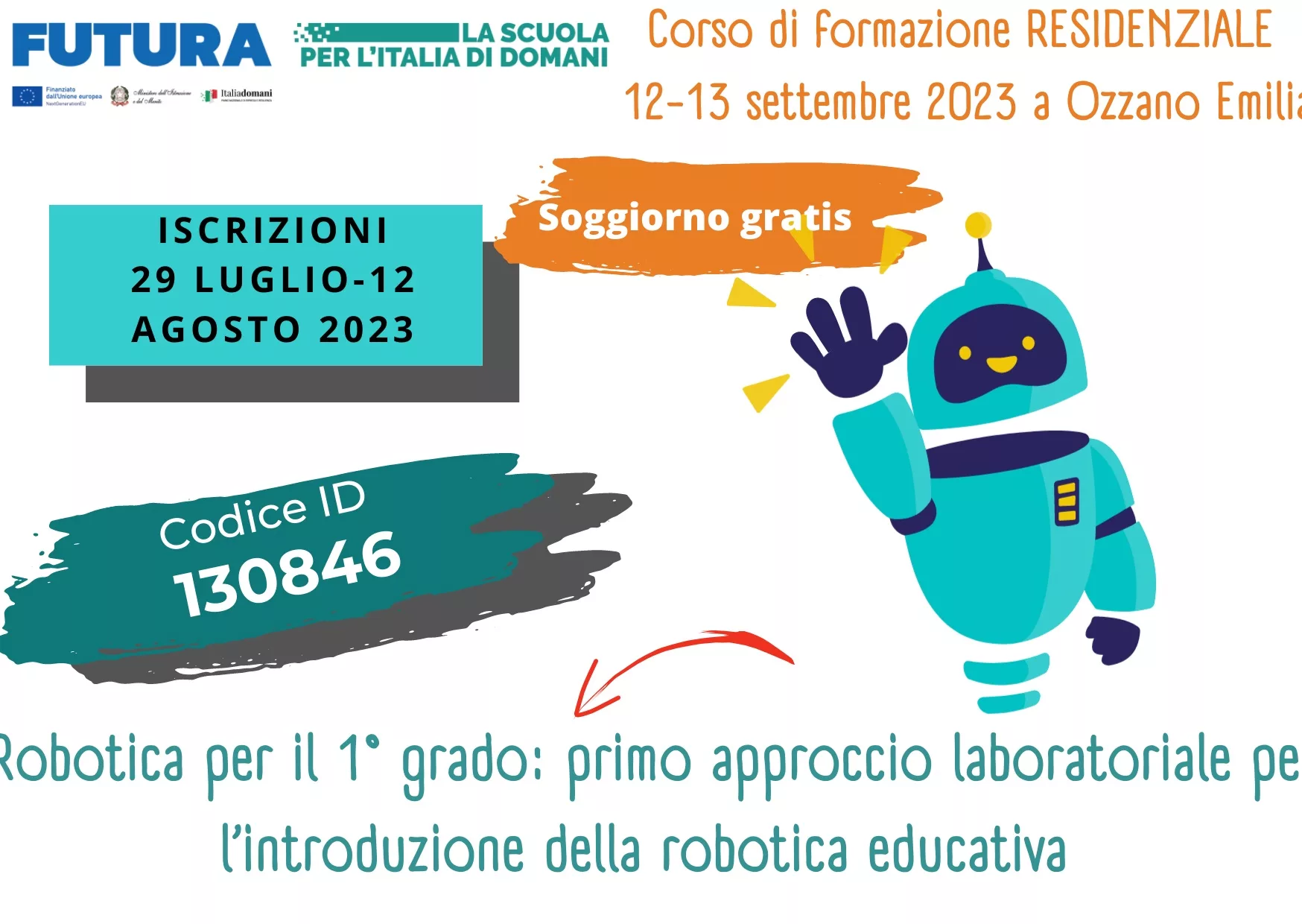 Istituto di Istruzione Superiore Lazzaro Spallanzani | Corso di formazione residenziale 12-13 settembre a Ozzano Emilia per docenti sec. 1° grado: “Robotica didattica per la Sec. di 1° grado: primo approccio laboratoriale alla robotica educativa”