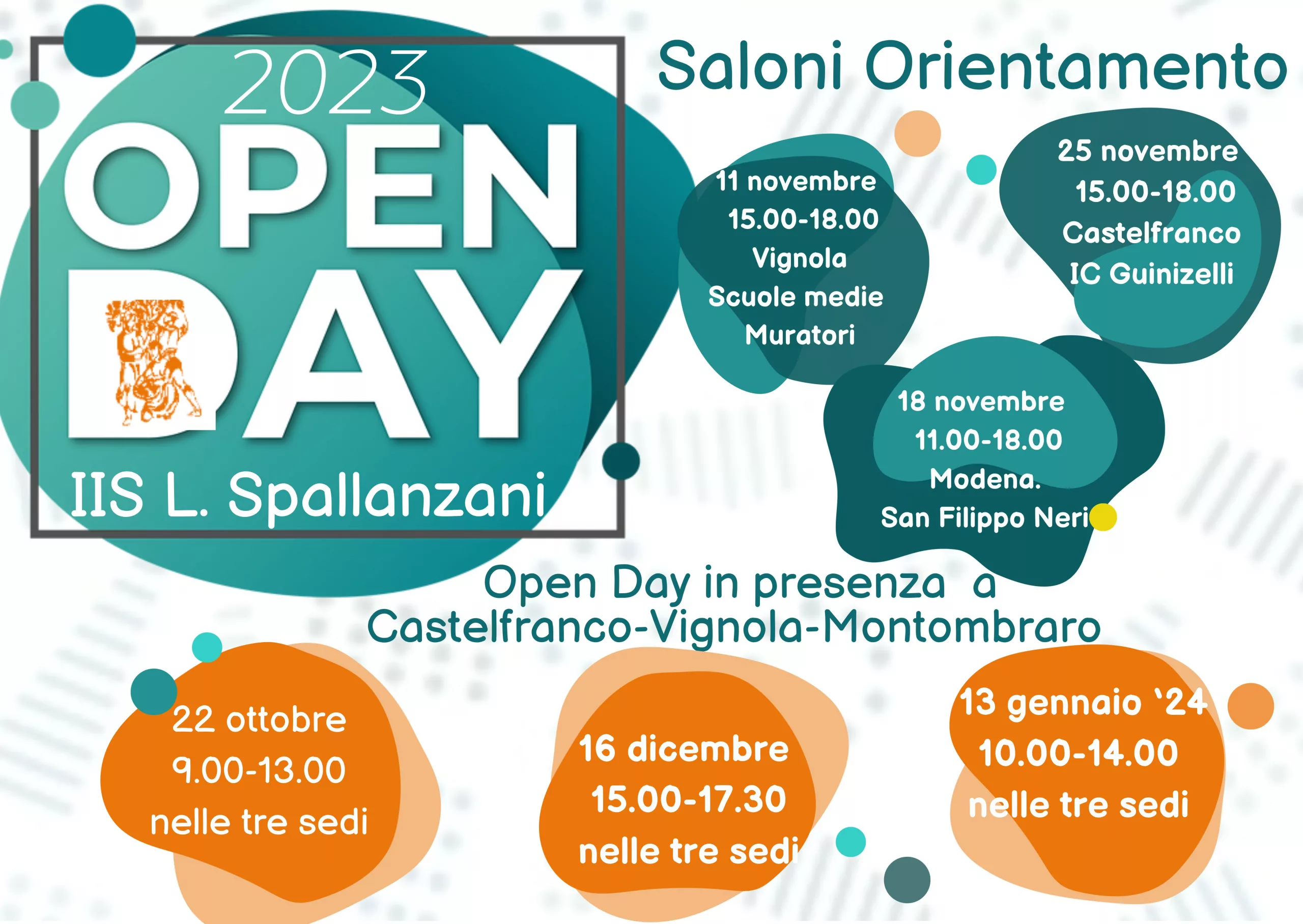 Istituto di Istruzione Superiore Lazzaro Spallanzani | Date Open day e date Saloni dell'Orientamento