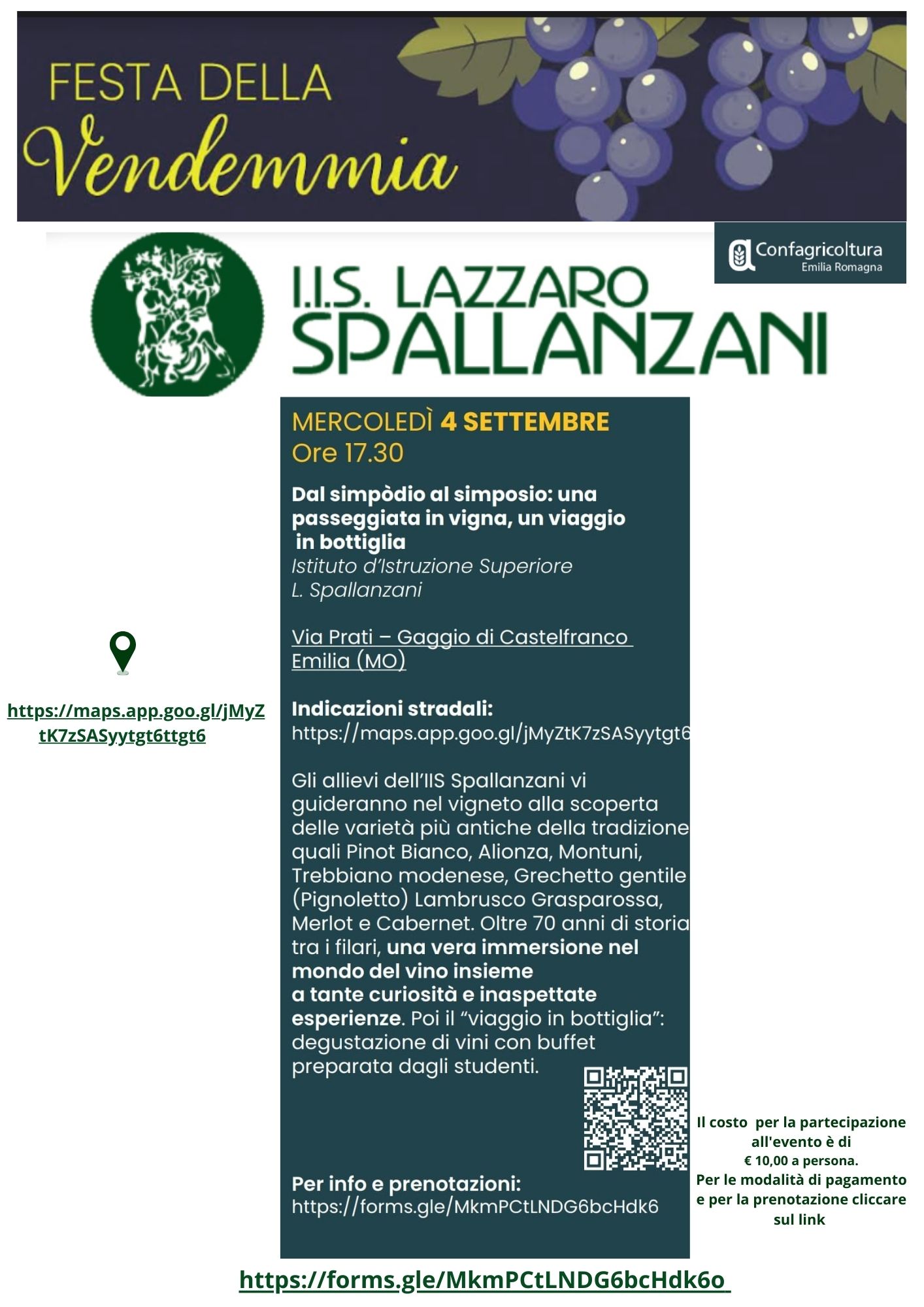 Istituto di Istruzione Superiore Lazzaro Spallanzani | FESTA DELLA VENDEMMIA