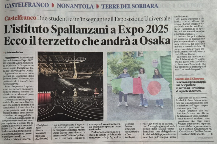 Istituto di Istruzione Superiore Lazzaro Spallanzani | Dicono di noi...