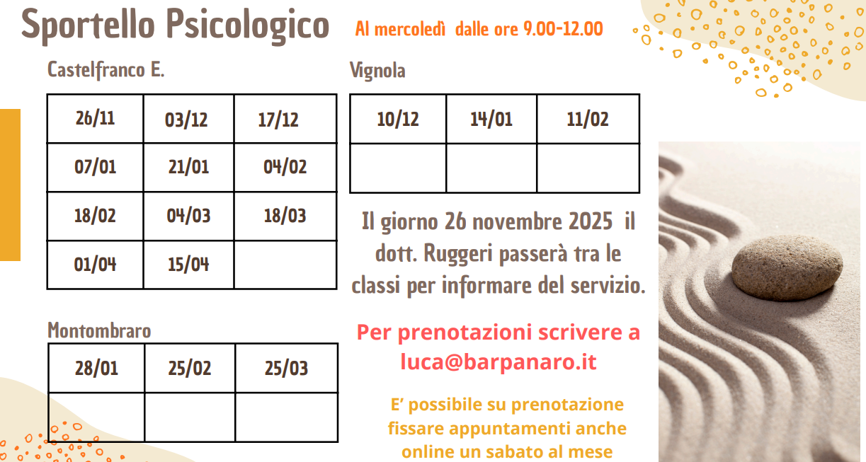Istituto di Istruzione Superiore Lazzaro Spallanzani | Sportello Psicologico