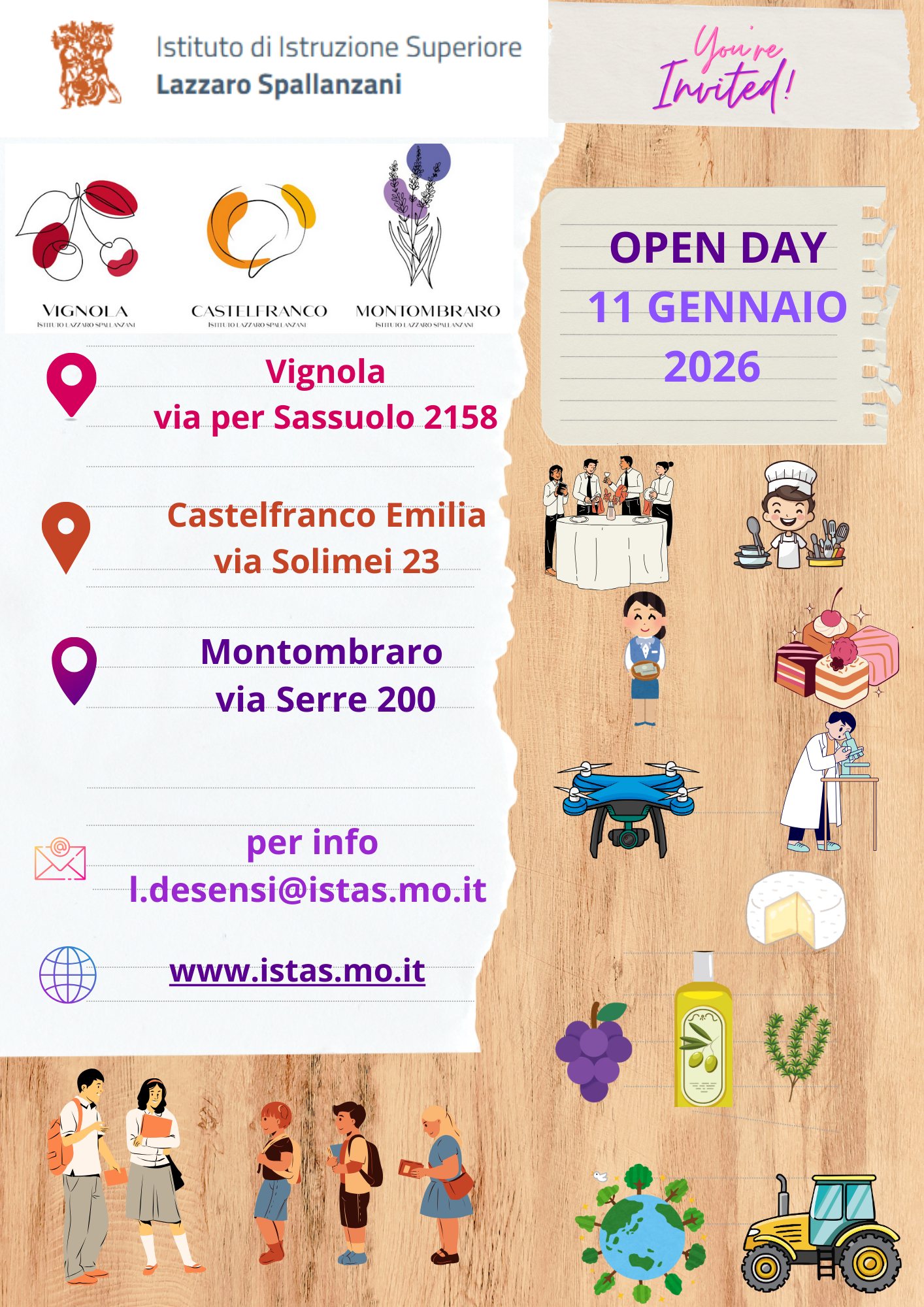 Istituto di Istruzione Superiore Lazzaro Spallanzani | OPEN DAY 11 GENNAIO 2026